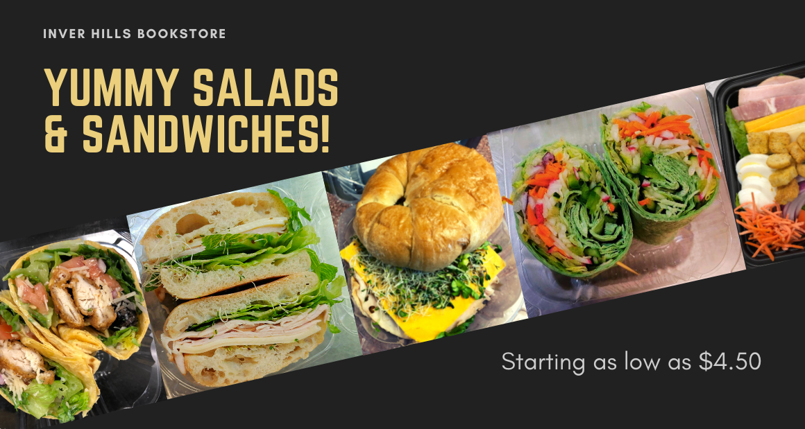 Sandwiches Salads Wraps and More at the Bookstore